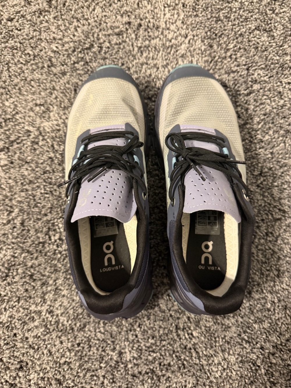 On Running Cloudventure Women's Trail Shoes - Gray/Blue - Picture 4 of 5